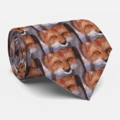 Fox Head Necktie Stropdas (Opgerold)