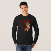 Fox Heart Forest Animal Natuur Wildlife Fox T-shirt (Voorkant volledig)