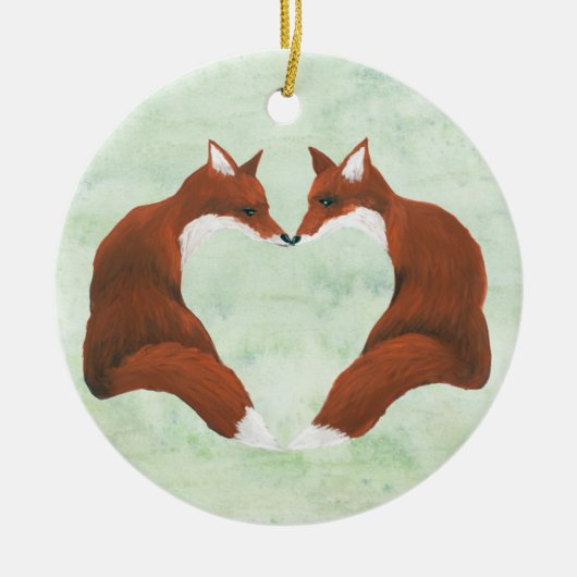 Fox Heart Ornament (Voorkant)