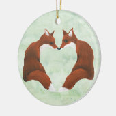 Fox Heart Ornament (Links)