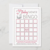 Fox Hearts Baby shower Bingo (Voorkant)