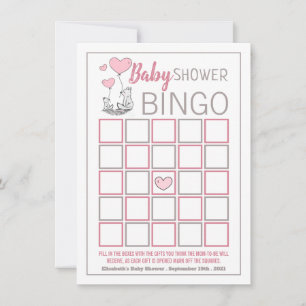 Fox Hearts Baby shower Bingo