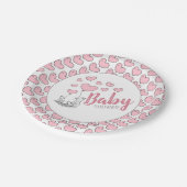 Fox Hearts Baby shower Paper Bord (Gekanteld)