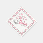 Fox Hearts Baby shower Servet (Hoek)
