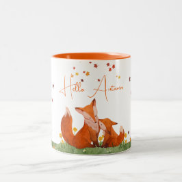 Fox Herfst herfst bladeren koffie Mok