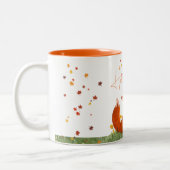 Fox Herfst herfst bladeren koffie Mok (Links)
