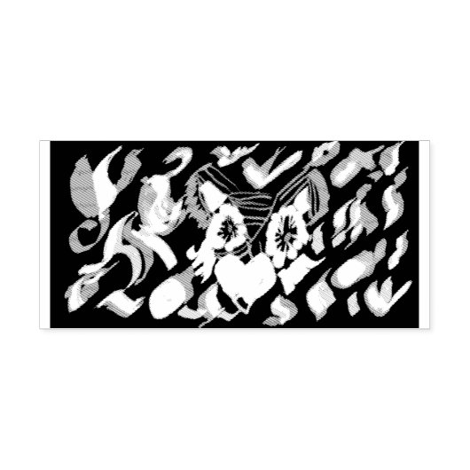 Fox herfstgloed rubberstempel (Afrduk)