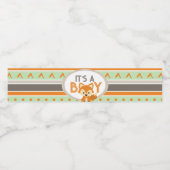 Fox Het is een jongen Woodland Forest waterfles la Waterfles Etiket (Enkel label)