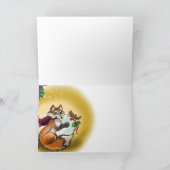 Fox Holiday Feestdagen Kaart (Binnen)