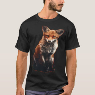 FOX HOND DIER HUSKY KARAKTER ONDERSTEUNING PRACHTI T-SHIRT