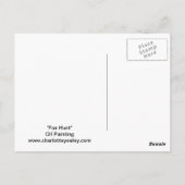 Fox Hunt Art Briefkaart (Achterkant)