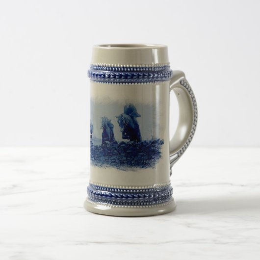 Fox Hunt Ceramic Tankard Bierpul (Voorkant rechts)