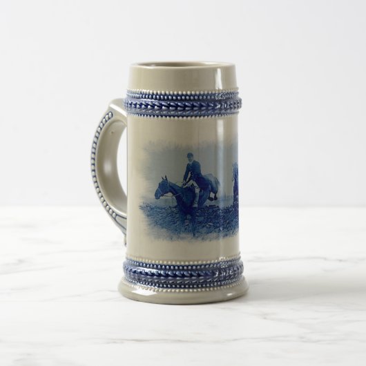  Fox Hunt Ceramic Tankard Bierpul (Voorkant links)