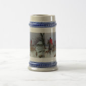 Fox Hunt Huntsmen en Hounds die naar huis terugker Bierpul (Center)