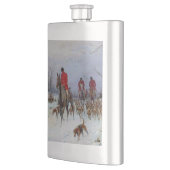 Fox Hunt Huntsmen en Hounds die naar huis terugker Flacon (Links)