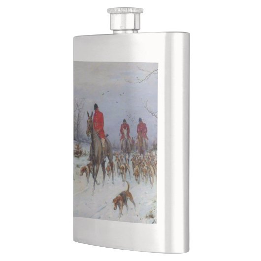 Fox Hunt Huntsmen en Hounds die naar huis terugker Flacon (Links)