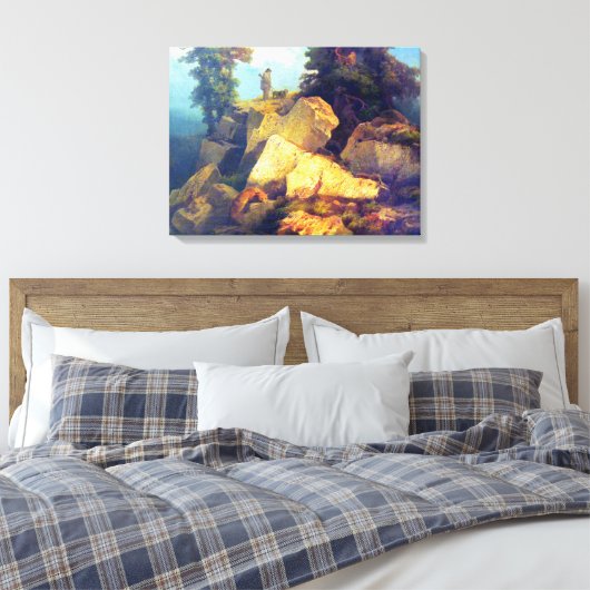 Fox Hunt Josef Navrátil na 1850 Canvas Afdruk (Insitu (Slaapkamer))