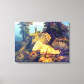 Fox Hunt Josef Navrátil na 1850 Canvas Afdruk (Voorkant)