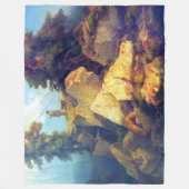 Fox Hunt Josef Navrátil na 1850 Fleece Deken (Voorkant)