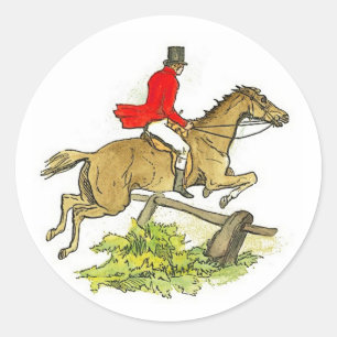 Fox Hunt Jumper Hunter Paardrijden Evenementen Ronde Sticker