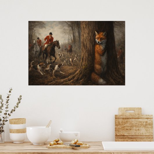 Fox Hunt Poster (Keuken)