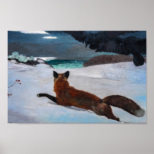 Fox Hunt van Winslow Homer Poster (Voorkant)
