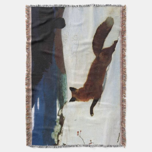 Fox Hunt Winslow Homer 1893 Deken (Voorkant Verticaal)