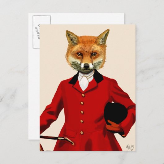 Fox Hunter 2 Portret 2 Briefkaart (Voorkant / Achterkant)