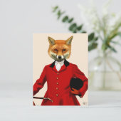 Fox Hunter 2 Portret 2 Briefkaart (Staand voorkant)