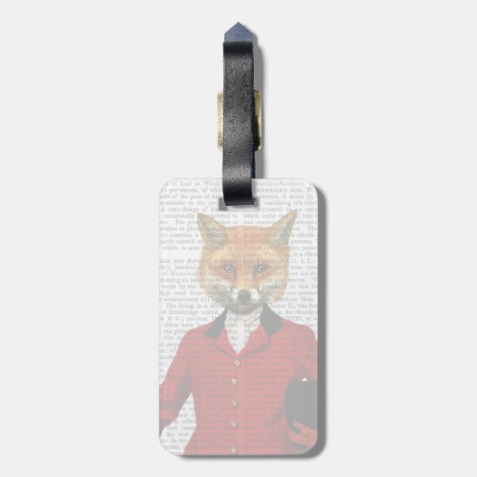 Fox Hunter 2 Portret Bagagelabel (Achterkant verticaal)