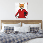 Fox Hunter 2 Portret Canvas Afdruk (Insitu (Slaapkamer))
