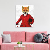 Fox Hunter 2 Portret Canvas Afdruk (Insitu (Woonkamer))