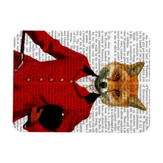 Fox Hunter 2 Portret Magneet (Horizontaal)