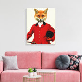 Fox Hunter Canvas Afdruk (Insitu (Woonkamer))