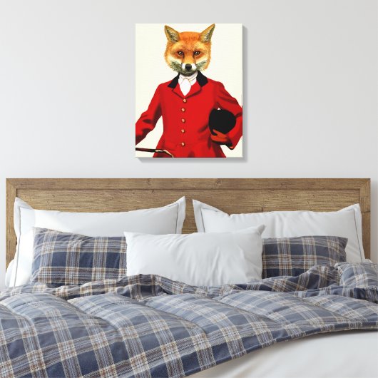 Fox Hunter Canvas Afdruk (Insitu (Slaapkamer))