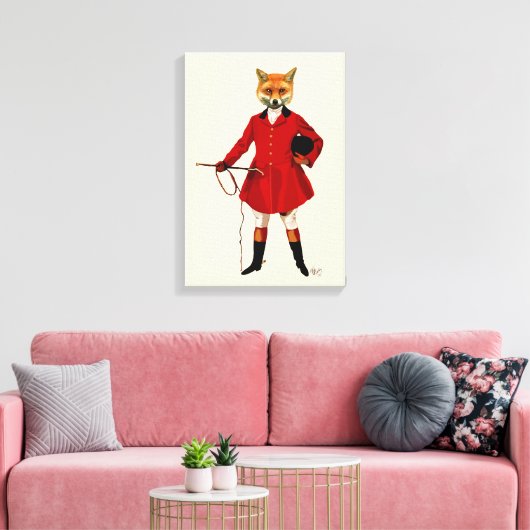 Fox Hunter Canvas Afdruk (Insitu (Woonkamer))