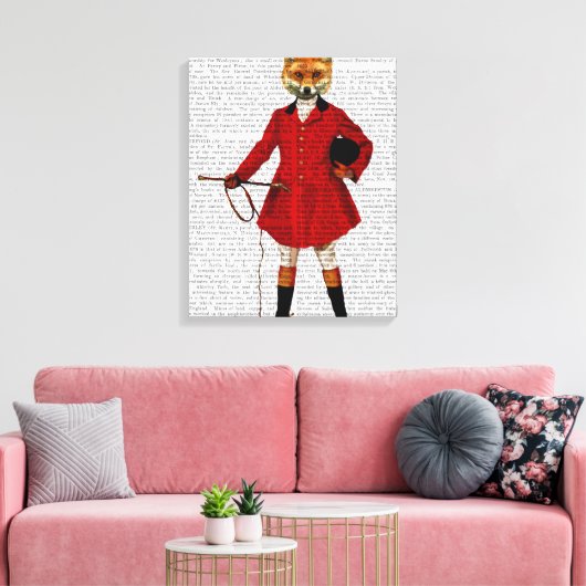 Fox Hunter Canvas Afdruk (Insitu (Woonkamer))