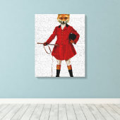 Fox Hunter Canvas Afdruk (Insitu (Houten vloer))