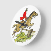 Fox Hunter Jumper Horseback Riding Ronde Klok (Hoek)