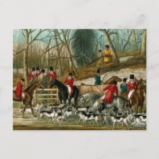 Fox Hunting 1 Briefkaart (Voorkant)