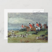 Fox Hunting in Surrey, 19e eeuw Briefkaart (Voorkant / Achterkant)