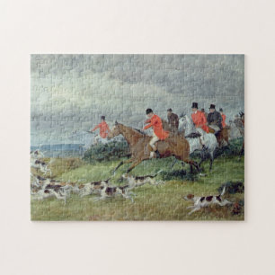 Fox Hunting in Surrey, 19e eeuw Legpuzzel