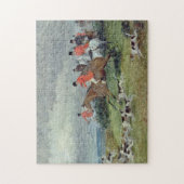 Fox Hunting in Surrey, 19e eeuw Legpuzzel (Verticaal)