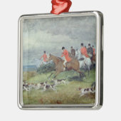Fox Hunting in Surrey, 19e eeuw Metalen Ornament (Links)