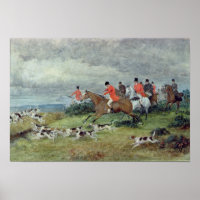 Fox Hunting in Surrey, 19e eeuw