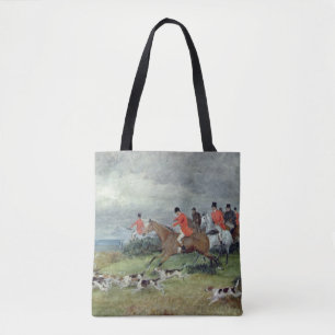 Fox Hunting in Surrey, 19e eeuw Tote Bag