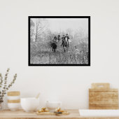 Fox Hunting in Virginia 1924 Poster (Keuken)