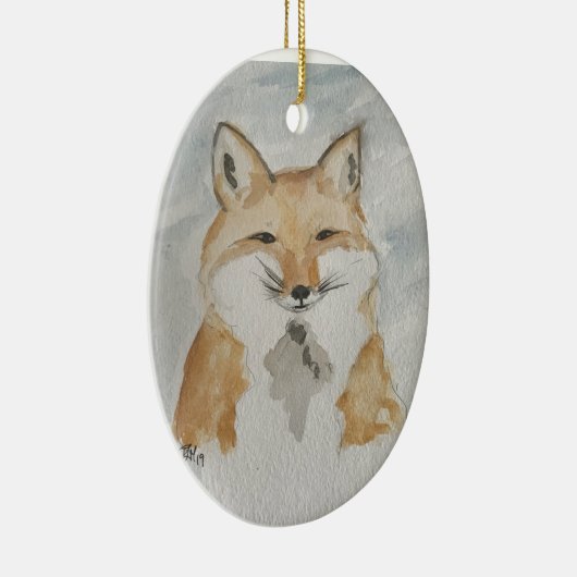 Fox Hunting kerstversiering Keramisch Ornament (Rechts)