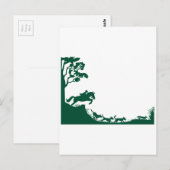 Fox Hunting Silhouette Briefkaart (Voorkant / Achterkant)