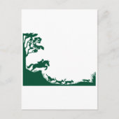 Fox Hunting Silhouette Briefkaart (Voorkant)